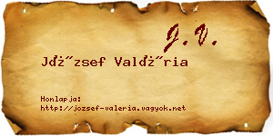 József Valéria névjegykártya