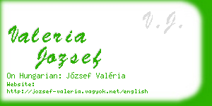 valeria jozsef business card